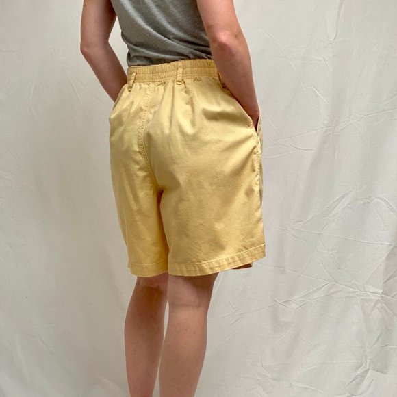 Vintage Yellow High Waisted Mom Shorts 28" Waist - Picture 4 of 14